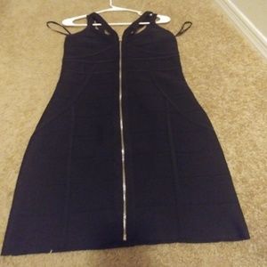 Black bandage dress